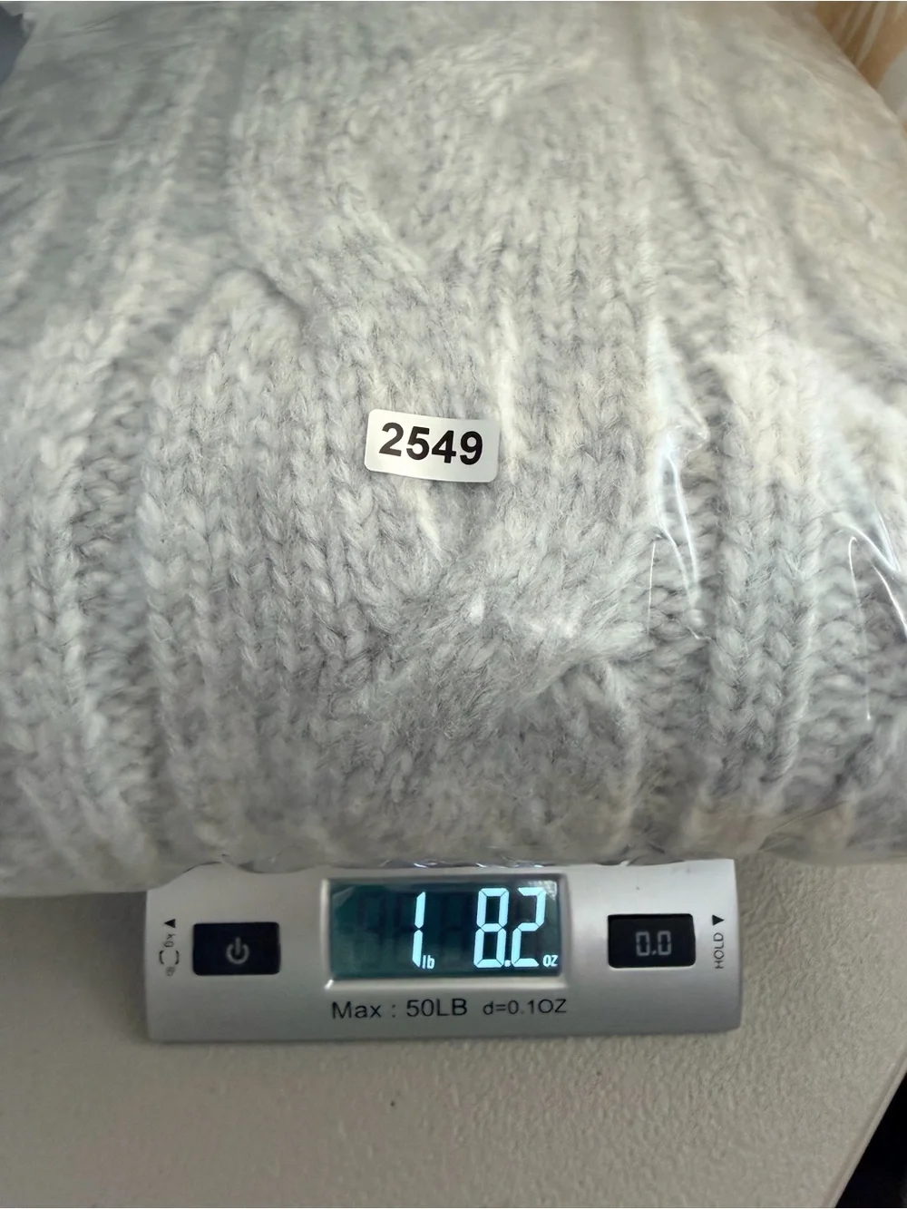 American Eagle Gray Cable Knit Mock Neck Sweater Size Medium Oversized Cozy